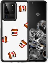 Smartphone Hoesje Geschikt voor Samsung Galaxy S20 Ultra Smartphonehoesje met Zwarte rand Nut Jar