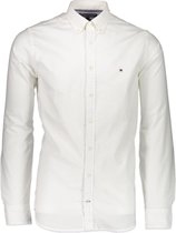 Tommy Hilfiger Overhemd Wit Getailleerd - Maat XS - Heren - Never out of stock Collectie - Katoen;Elastaan