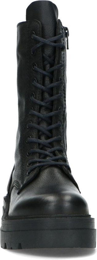 Sacha Dames Zwarte leren biker boots Maat 38 Sacha Dames Zwarte leren biker boots Maat 38