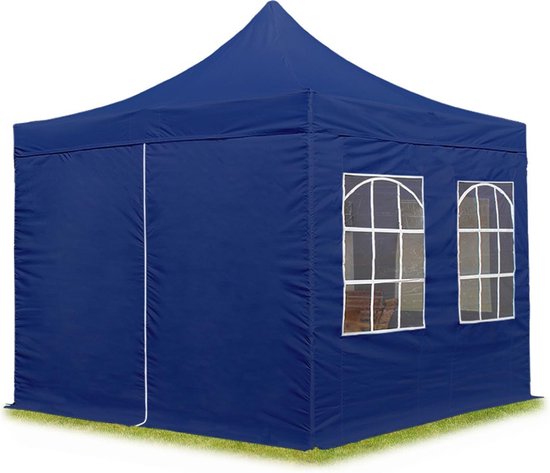 WOLTU Vouwpaviljoen 3x3m Met 4 Zijwanden - Waterafstotend Tuinpaviljoen UV50+ Groen