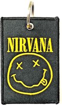 Nirvana Sleutelhanger Smiley Zwart