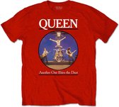 Queen Heren Tshirt -XL- Another One Bites The Dust Rood