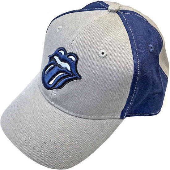 The Rolling Stones - Navy Tongue Baseball pet - Grijs/Blauw