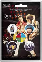 Queen - Later Albums Badge/button - Set van 5 - Multicolours