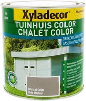 Xyladecor Tuinhuis Color - Houtbeits - Mat - Mistral Grijs - 1L