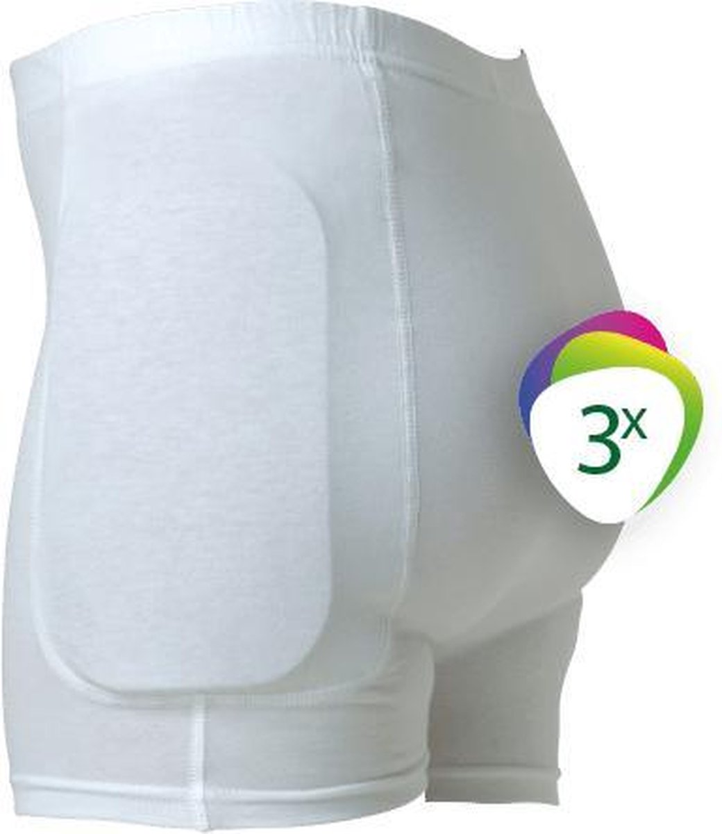 Heupbeschermer - Comfort Hip Protector Triple pack - L, Wit