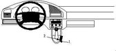 Houder - Brodit ProClip - Citroën Berlingo- Peugeot Partner 1997-2002 Console mount