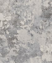 Exposure aspect béton gris foncé uni (papier peint intissé, gris)