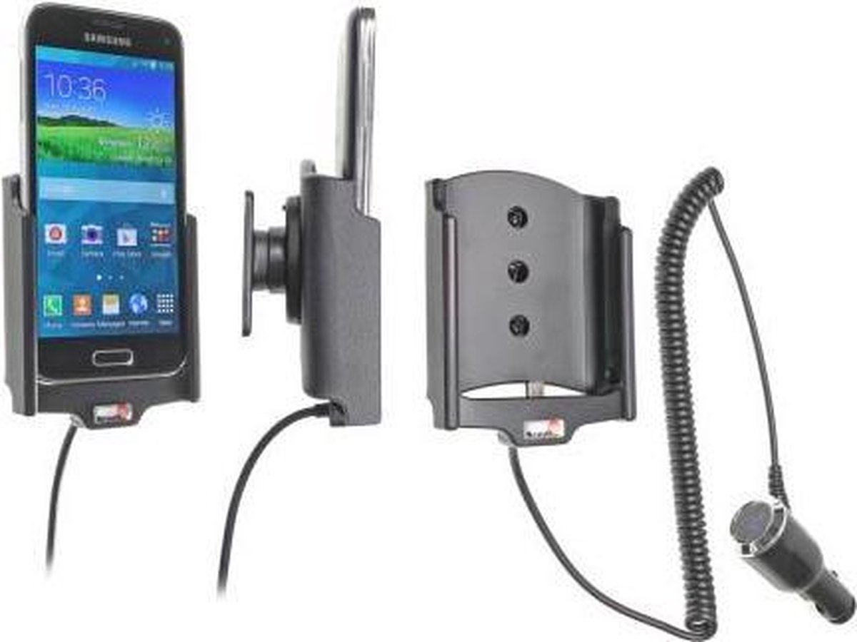 Brodit houder geschikt voor Samsung Galaxy S5 Mini Actieve houder met 12/24V lader