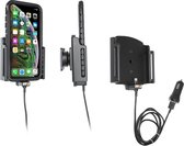 Brodit houder geschikt voor Apple iPhone Xs Max / iPhone 11 Pro Max Actieve verstelbare houder met 12V USB plug