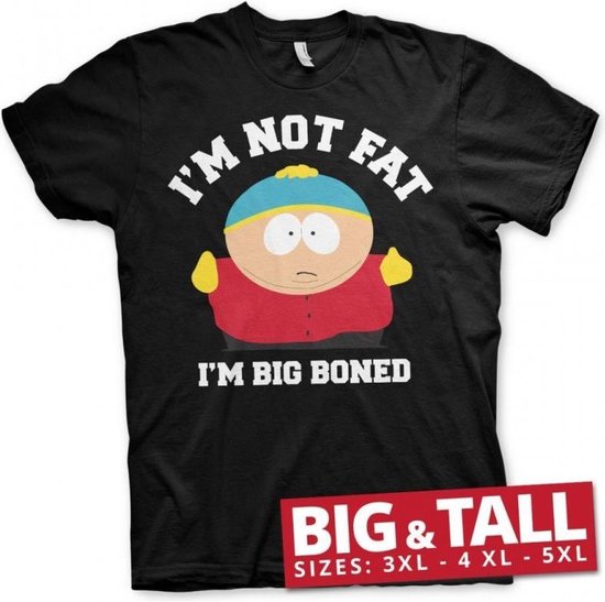 SOUTH PARK - T-Shirt Big & Tall - I'm Not Fat I'm Big Boned (3XL)