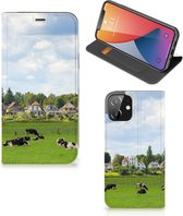 Smartphone Hoesje Geschikt voor iPhone 12 | Geschikt voor iPhone 12 Pro Wallet Book Case Hollandse Koeien