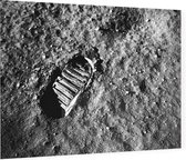 Apollo 11 lunar footprint (maanlanding) - Foto op Plexiglas - 80 x 60 cm