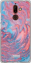 Nokia 7 Plus Hoesje Transparant TPU Case - Corundum Pool #ffffff