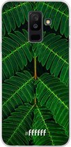Samsung Galaxy A6 Plus (2018) Hoesje Transparant TPU Case - Symmetric Plants #ffffff