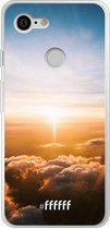 Google Pixel 3 Hoesje Transparant TPU Case - Cloud Sunset #ffffff