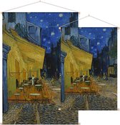 Caféterras bij nacht (place du Forum), Vincent van Gogh - Foto op Textielposter - 90 x 135 cm