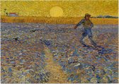 De zaaier, Vincent van Gogh - Foto op Posterpapier - 59.4 x 42 cm (A2)