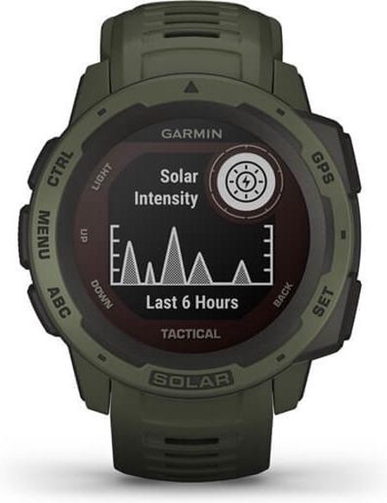 Garmin Instinct Solar - Smartwatch - Robuust GPS Sporthorloge - Zon Oplaadbaar - 45mm - Moss - Garmin
