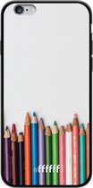 iPhone 6 Hoesje TPU Case - Pencils #ffffff