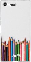 Sony Xperia XZ Premium Hoesje Transparant TPU Case - Pencils #ffffff