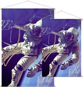 Astronaut Gemini 4 first in outer space (ruimtevaart) - Foto op Textielposter - 60 x 90 cm