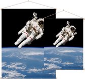 Bruce McCandless first spacewalk (ruimtevaart) - Foto op Textielposter - 120 x 160 cm