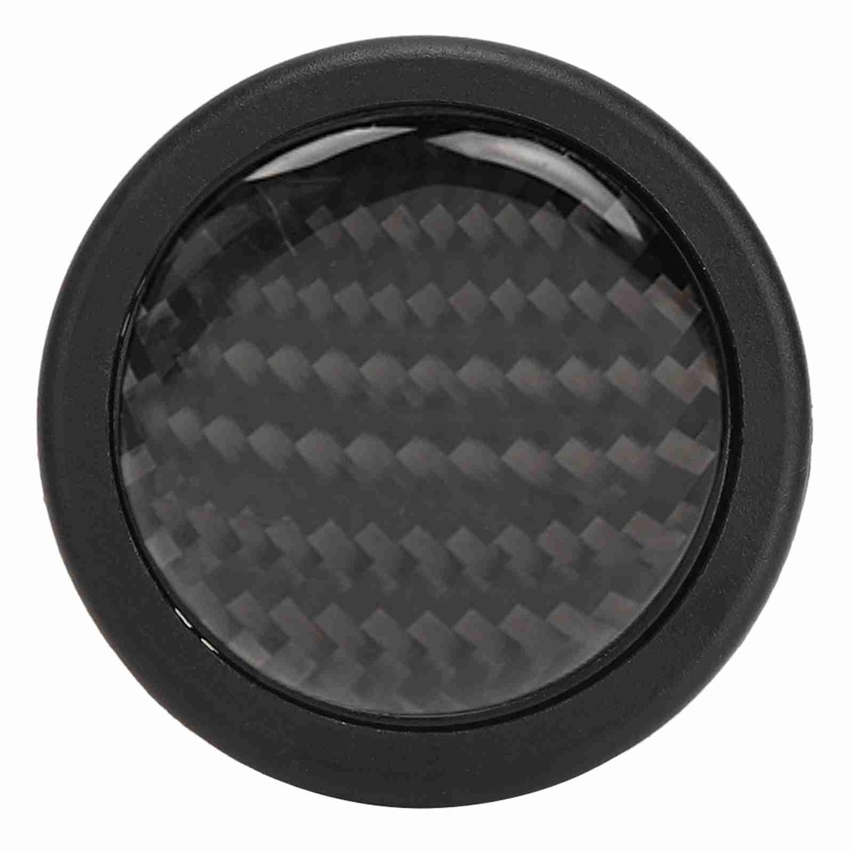 Dailygoody - Carbon stuurwiel knop - Drukknop 6 schroeven - Stabiele prestaties - Eenvoudig te installeren - Auto-accessoires - Geschikt voor elke aut