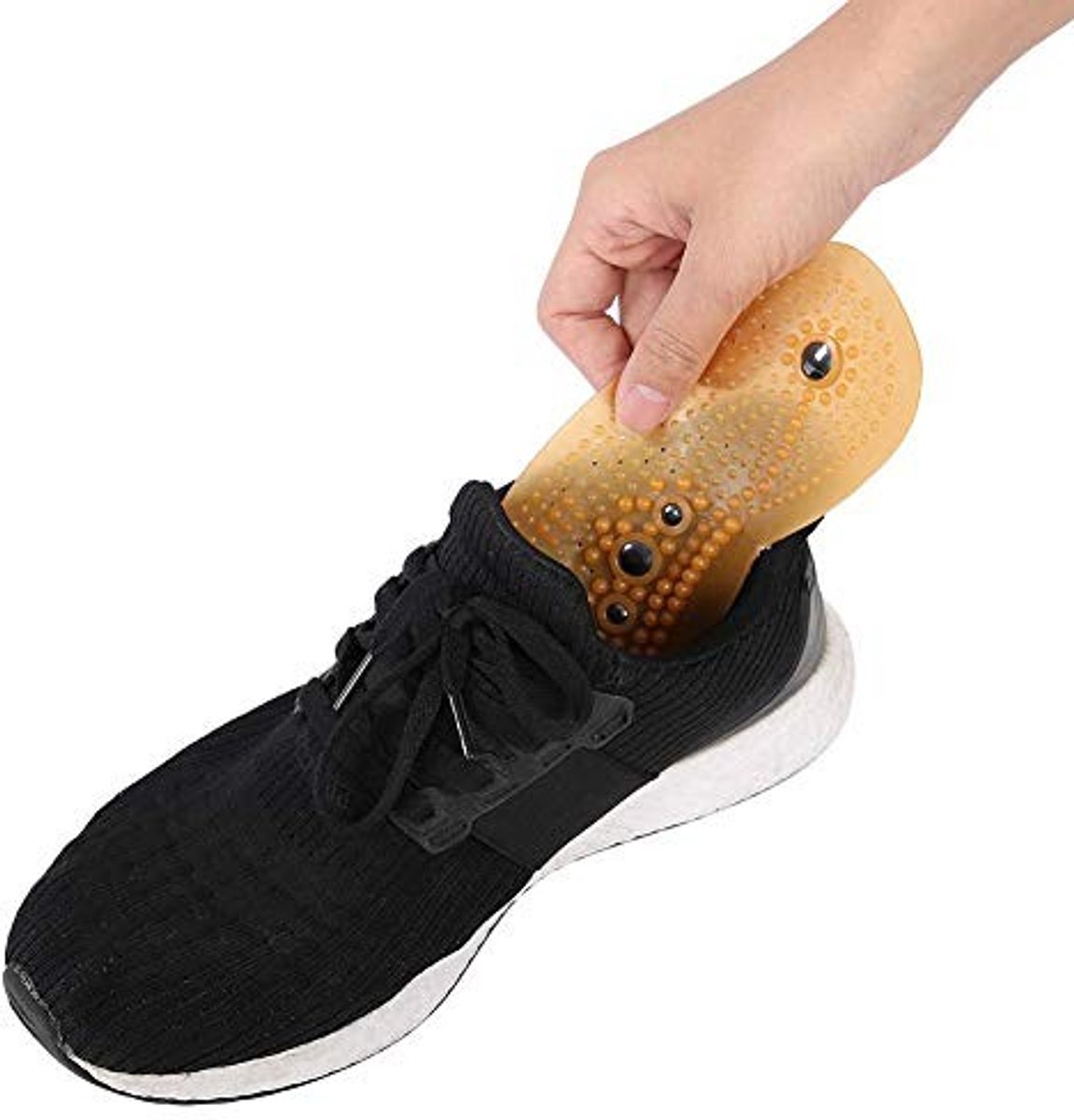 Dailygoody - Magnetische Therapie Inlegzolen - Verbeter Circulatie - Beige - Acupressuur - Comfortabele en Duurzame Inlegzolen - Geschikt voor Iedereen