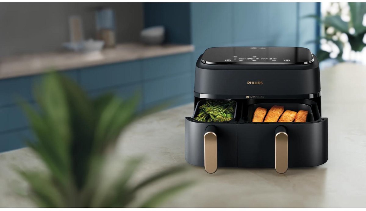 Philips 3000 serie NA352/04 - Airfryer - 9L - Dubbele mand — afbeelding 5