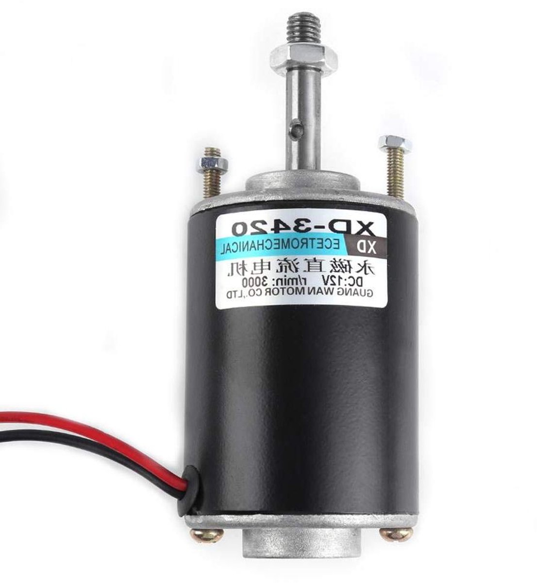 DC Motor - Generator Motor - DIY Projecten - Hoge Snelheid Koppel - 3500 RPM - Zilver