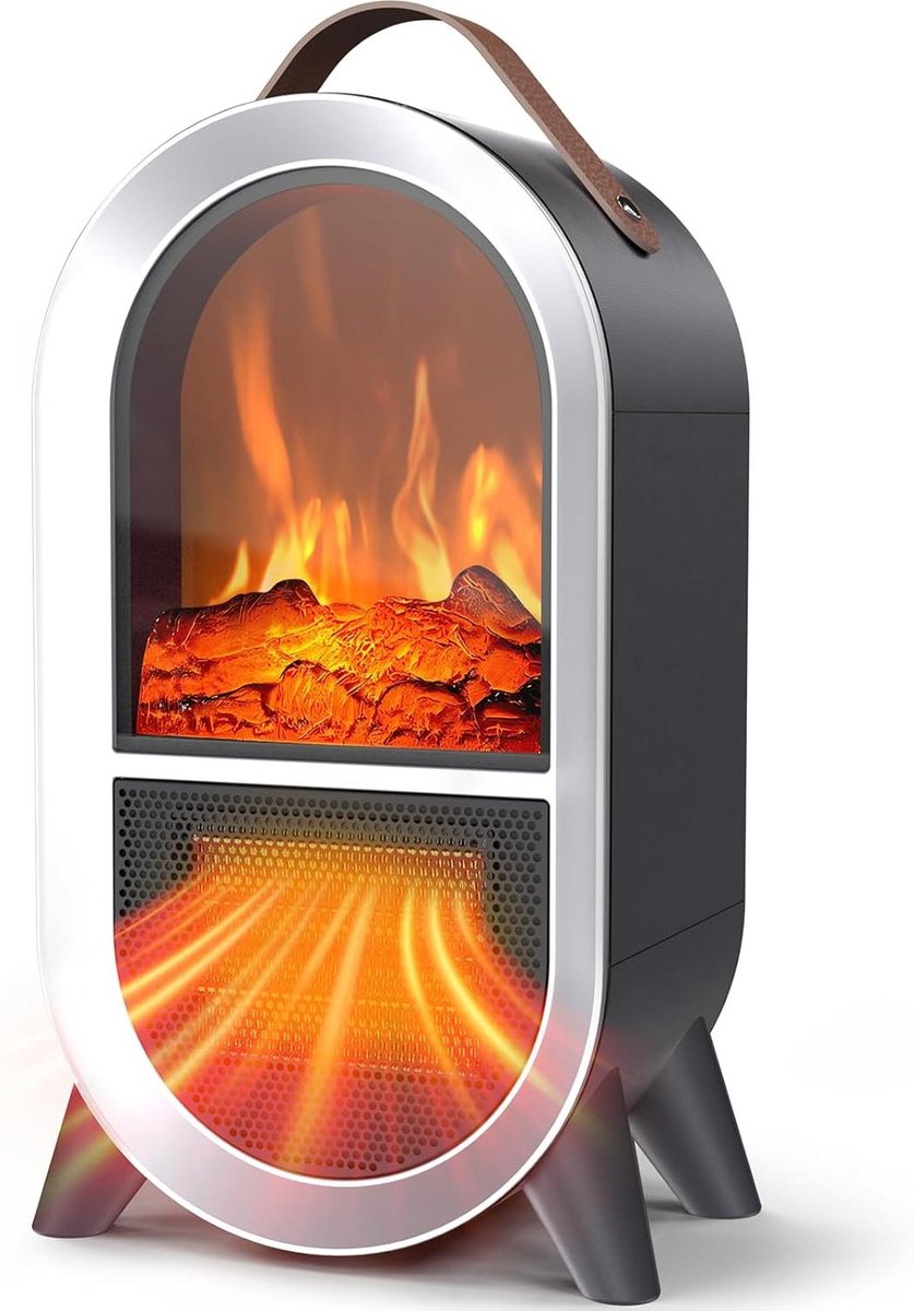 Kamerverwarming - Elektrische kachel - Snelle verwarming - Tafelbladmontage - 1500 Watt - Zwart