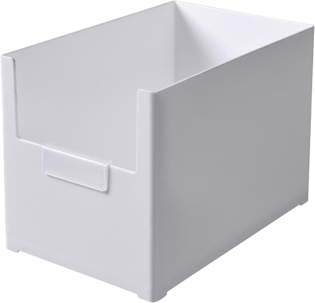 Opbergbak Lade - Organizer Bak - Keuken Ordenen - Stapelbaar Ontwerp - 15.5 x 21 x 14 cm - Wit