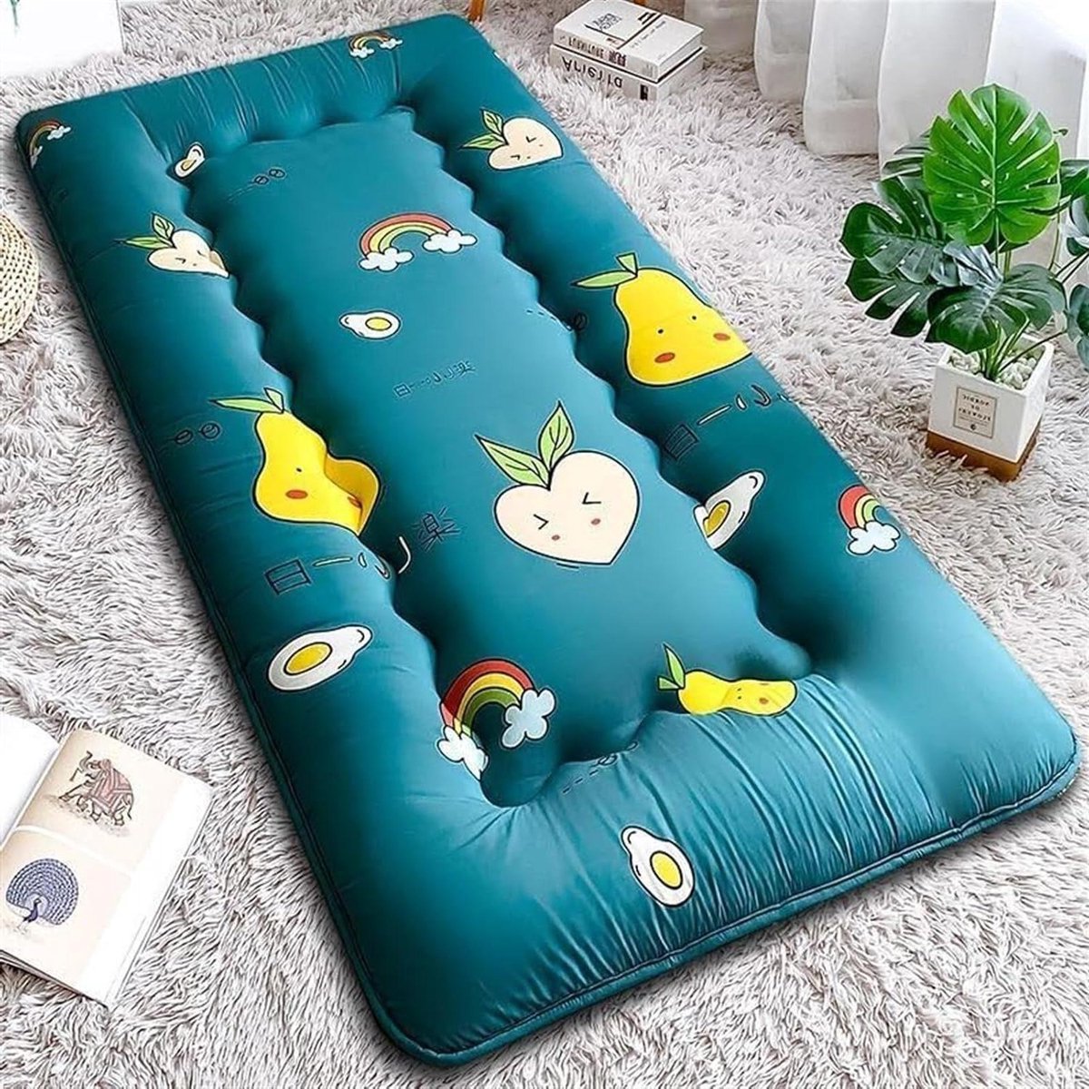 Opvouwbaar Matras - Vloerbed Camping - Comfortabel Slapen - Dikke Vulling Ademend - 150 x 200 cm - C