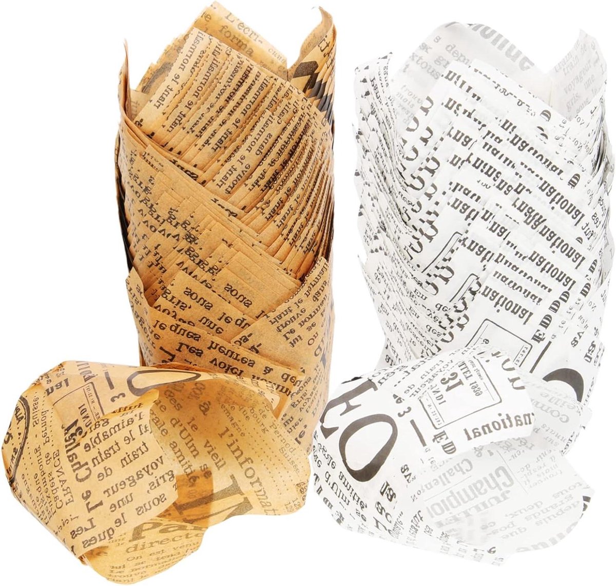 Muffin Liners - Cupcake Wraps - Feestelijk Bakken - Vetvrij Papier - 100 Stuks - Diverse Kleuren