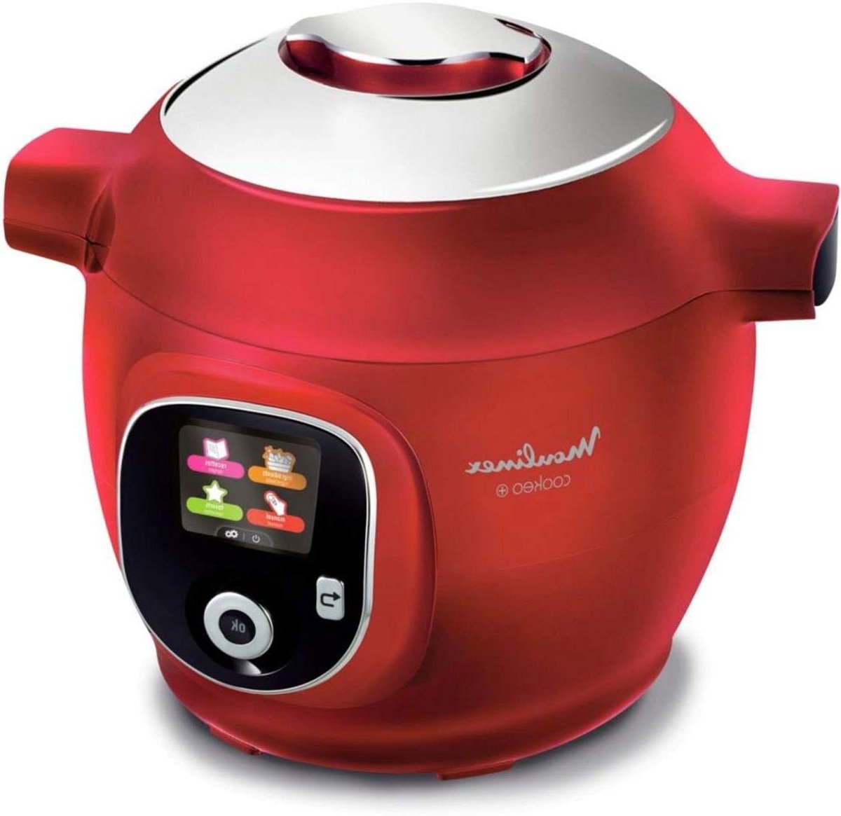 Intelligente multicooker - Elektrische kookpot - Maaltijden bereiden - 150 voorgeprogrammeerde recepten - 6 Liter - Rood