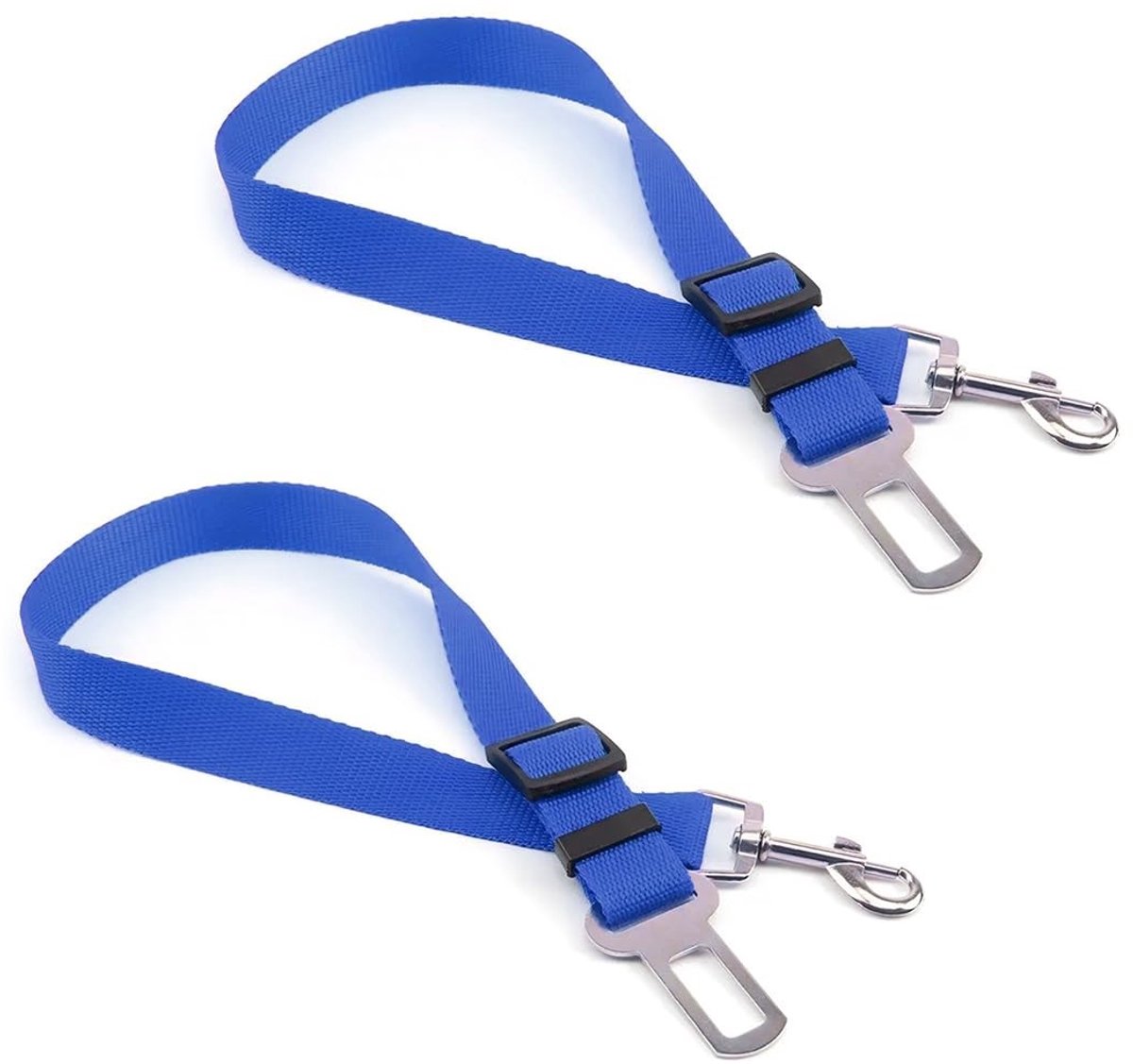 Dailygoody - Hondenveiligheidsgordels - Verstelbare hondenveiligheidsgordel - Voor alle hondenrassen - Blauw - Veiligheidstuigje - Universeel voor auto