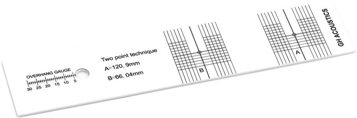 Dailygoody - Draaitafel - Phono Cartridge - Uitlijning Kalibratie Gauge - Acryl - LP Stylus - Handig hulpmiddel - Voor vinylplaten