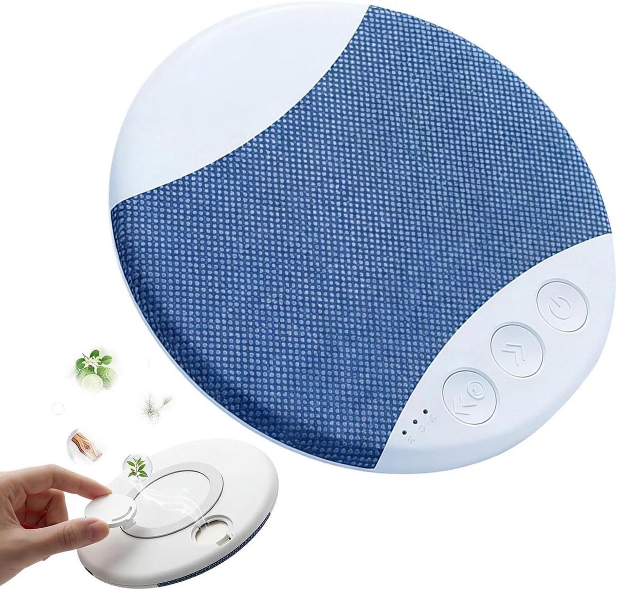 Onderkussen Luidspreker - Hoofdkussen Speaker - Rustig Slapen - Ultra Plat Ontwerp - 10 x 2 x 10 cm - Wit