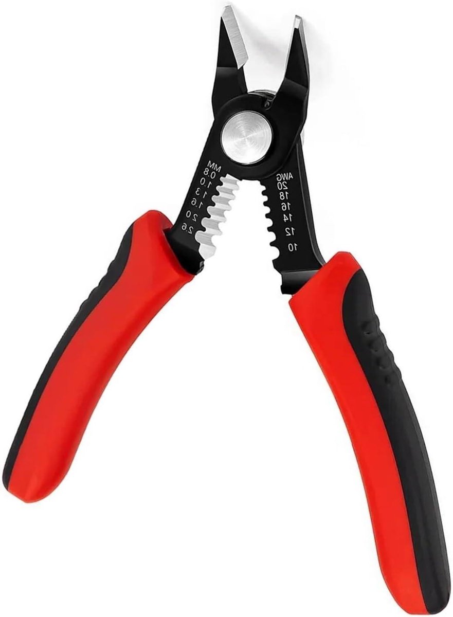 Automatische Striptang - Kabelstripper Draadstripper - Snel Kabels Strippen - Beschadigt Draad Niet - Eén Maat - Rood