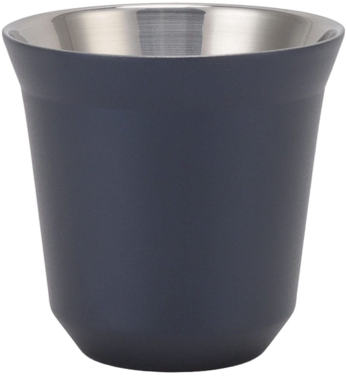 Dailygoody - Roestvrijstalen Koffiemok - Thermisch Geïsoleerde Koffiekop - Dubbelwandig - Donkerblauw - Draagbare Reiskoffiemok - Ideaal voor Thuis en