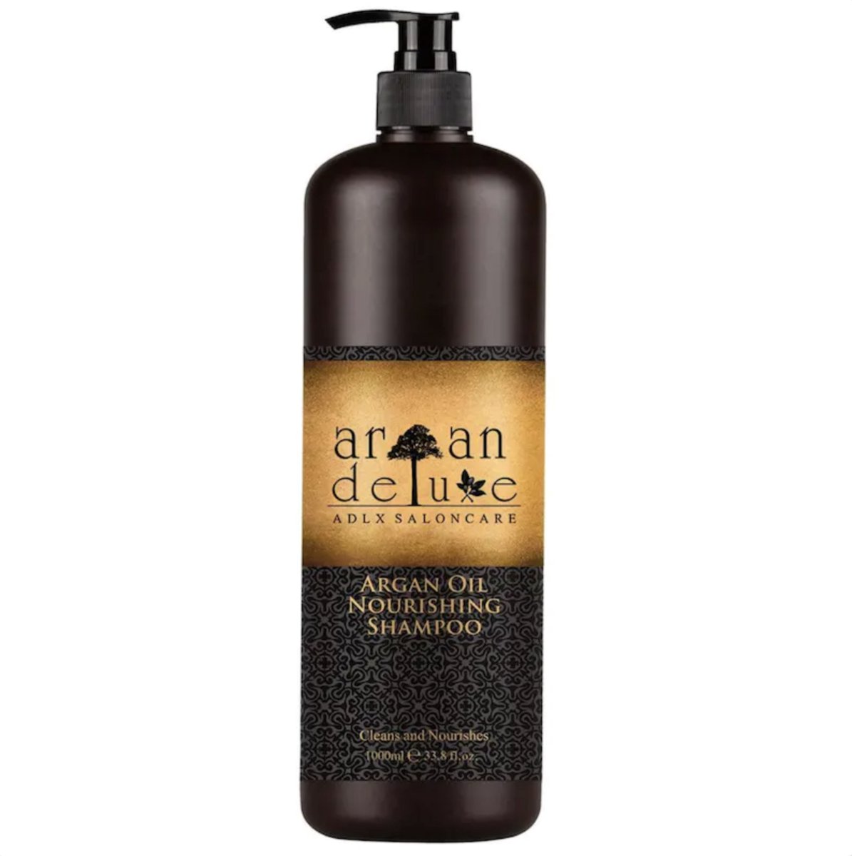 Argan De Luxe Nourishing Shampoo -950 ml met pomp - vrouwen - Voor Beschadigd haar/Droog haar/Gekleurd haar - 950 ml met pomp