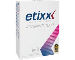 Etixx Arginine 1000 - Sports Nutrition - Supplementen - 30 tabletten - Bevat Ijzer - Voor duursporters - Semi-Essentieel Aminozuur - Vegan