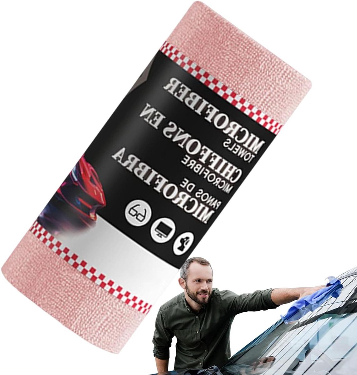 Microvezel Doeken - Polijstdoeken - Auto Reinigen - Krasvrij Resultaat - 30 Stuks - Roze
