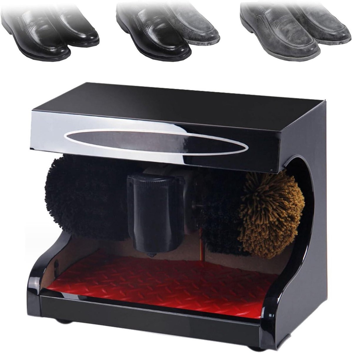 Elektrische Schoenpoetser - Automatische Poetsmachine - Schoenen Glanzend Houden - Automatische Inductie - 7KG - Zwart