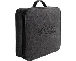 Oplaadkabel Tas - Opbergtas Auto - Elektrisch Rijden - Waterdichte Bescherming - 40 cm - Zwart