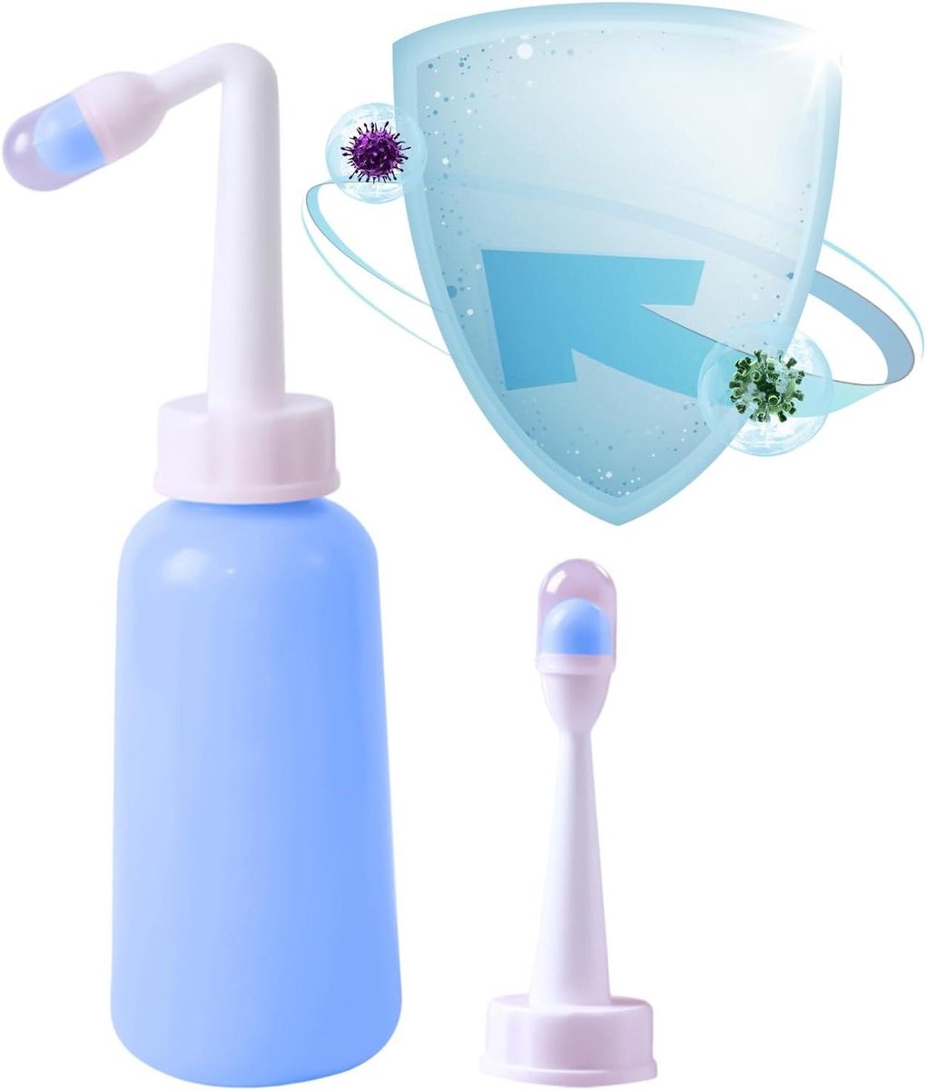 Draagbaar Bidet - Reis Bidet - Persoonlijke Hygiëne - Hittebestendig Ontwerp - 17 x 7 cm - Blauw