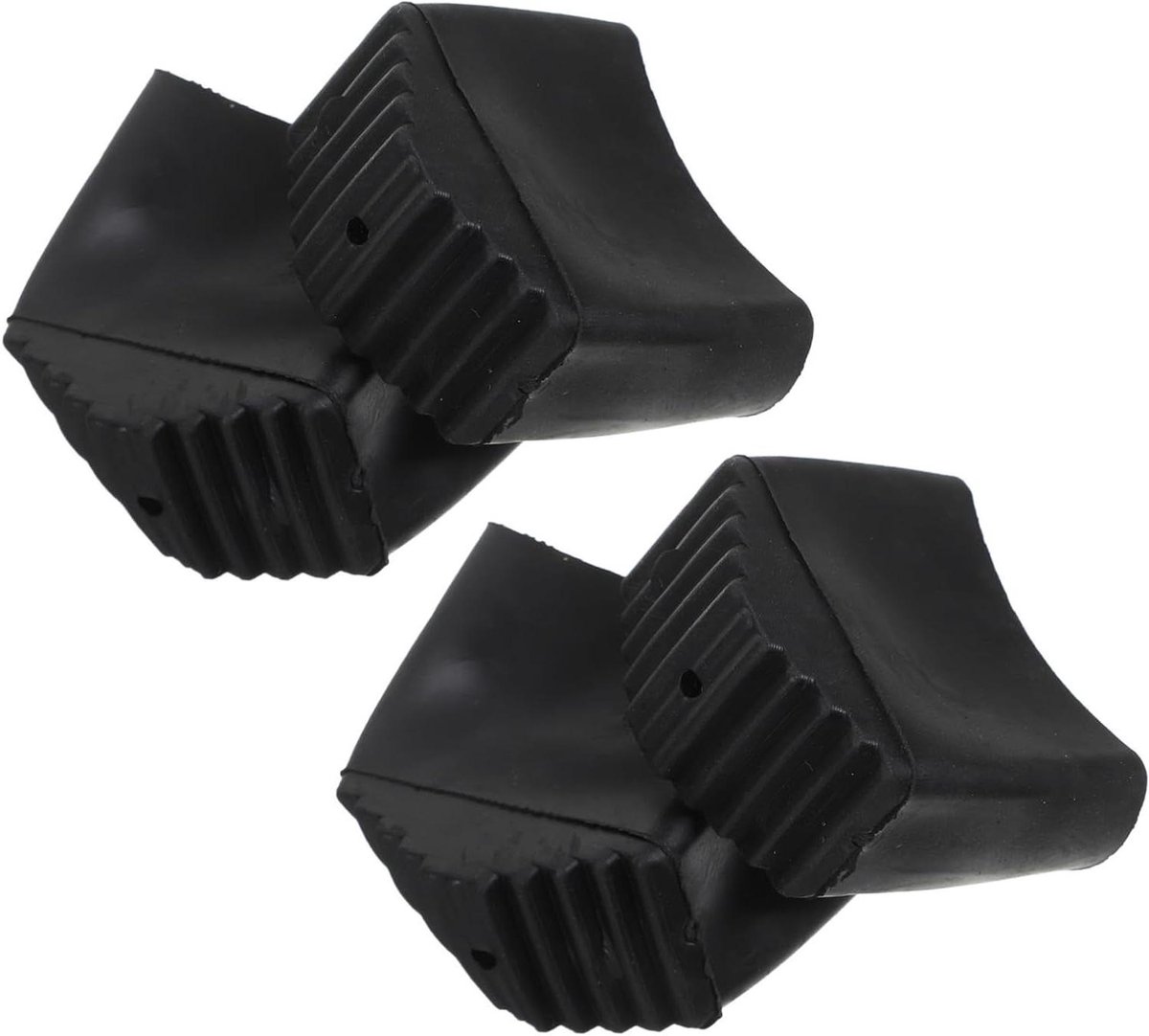 Laddervoetkussens - Ladderhoezen - Vloer Beschermen - Antislip Rubber - 4x4cm 12 Stuks - Zwart