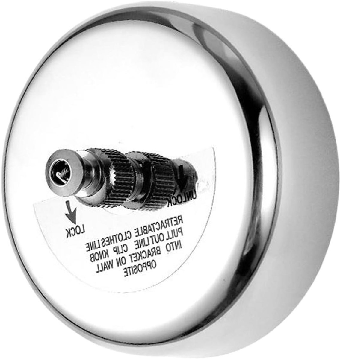 Intrekbare Waslijn - Wand Waslijn - Ruimte Besparen - Boren Vrij - 2.7 Meter - Zilver