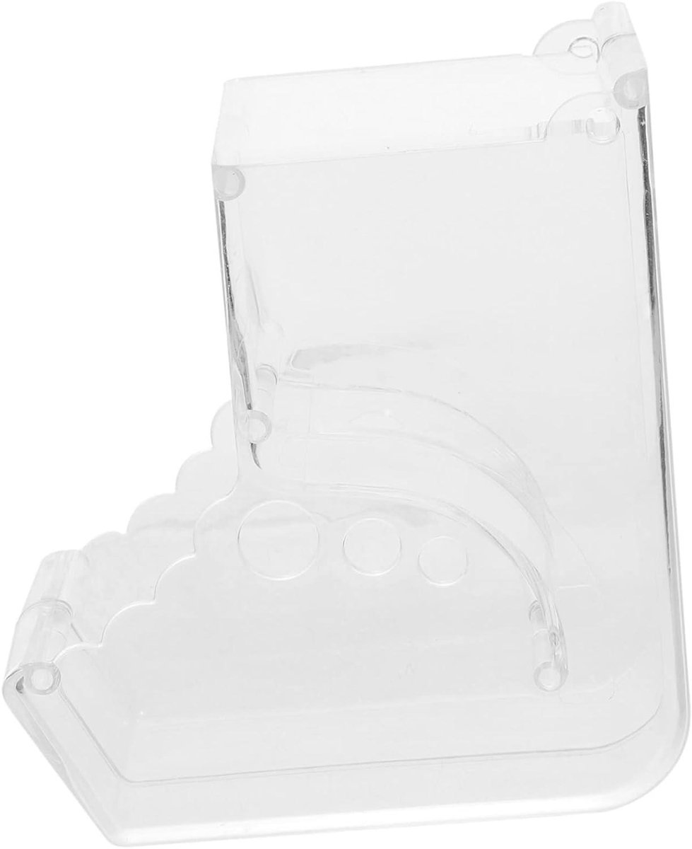 Voerautomaat Kleine Dieren - Voerdispenser Herbruikbaar - Automatisch Voeren - Transparant Ontwerp - 14 x 12.7 x 7 cm - Transparant